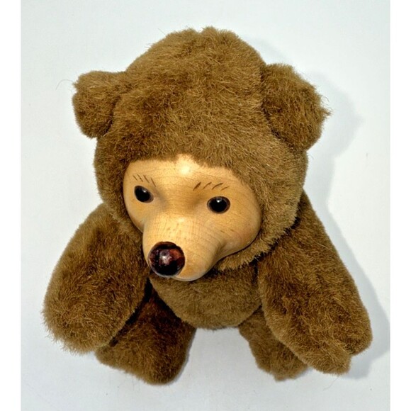 Vintage Robert Raikes Brown Jointed Teddy Bear Nursery Miniatures Applause 8” - Picture 16 of 16